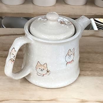 Amazon | 美濃焼ティーポット急須 柴犬 日本茶、紅茶 | ノー